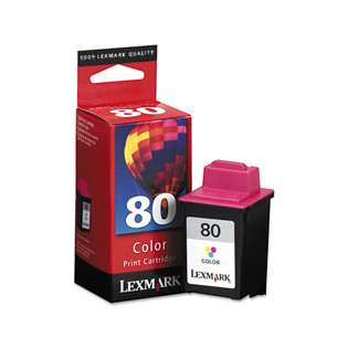 Lexmark 80, 12A1980 Genuine Original (OEM) ink cartridge, color