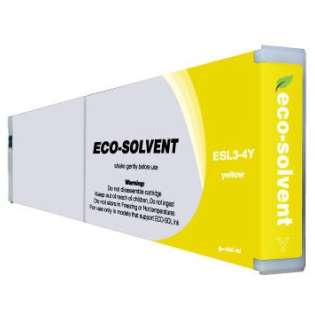 Compatible Roland ESL3-4Y Eco-Sol Max ink cartridge, yellow